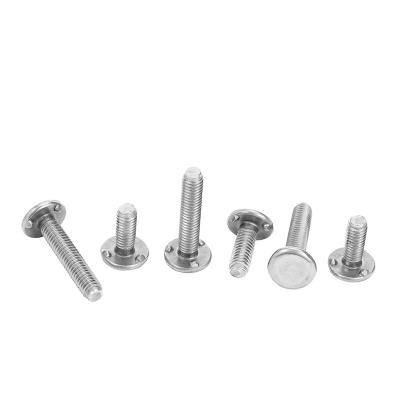 China M8*16mm DIN 34817 Flat Carbon Steel Three Spot Weld Flat Head Stud Fasteners for sale