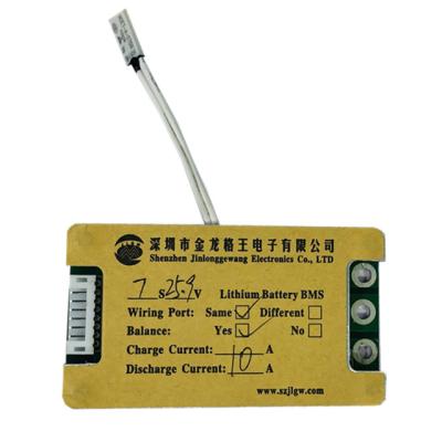 China Bms Li Lifepo4 BMS Ion 6s 6S battery PCM bms 20a protection board with temperature control and aluminum heatsink, cable for sale