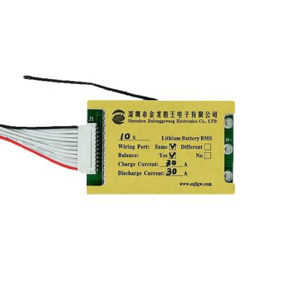 China 10s bms 36v 10S 36V 30A BMS For 18650 lithium battery with balance for sale