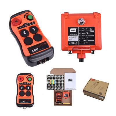 China Waterproof Universal Industrial Crane Radio 2 Buttons Wireless Dual Speed ​​RF Transmitter Q202 Remote Control System for sale