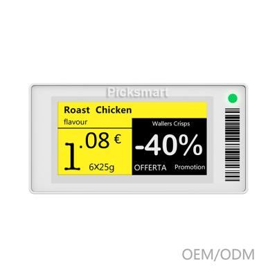 China 2.1 Inch Eink Retail Shelf Electronic Price Tag Eel _BWY2.1_v2 Electronic Display Epaper Label Systems for sale