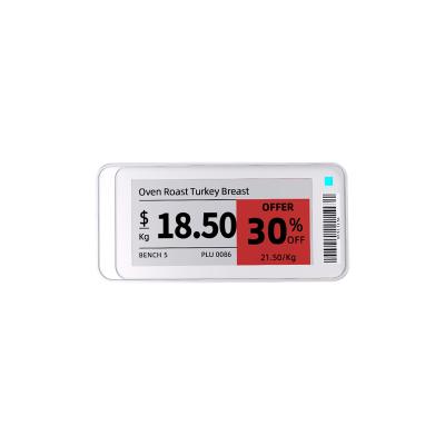 China Supermarket/Warehouse/Retail Store/Hospitail School/Factory Direct Selling BLE 5.0 Technology Smart Retail 2.1 Inch E Ink Label Display ESL For Electronic Shelf Label supermarket for sale