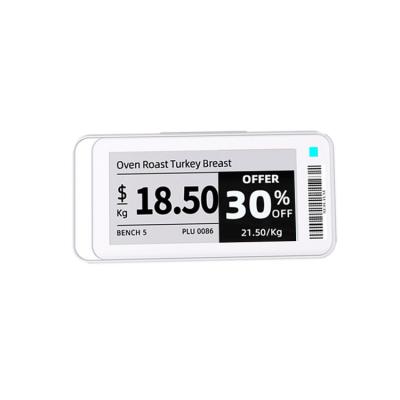 China Supermarket/Warehouse/Retail Store/School/Hospitail BLE Tech 5.0 2.1 Inch Smart Retail Labels E Ink Display ESL For Electronic Digital Labels System Shelf Label supermarket for sale