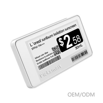 China Retail Store E-ink 2.9 Inch Digital Shelf Label Digital Price Tag For Supermarket Eel _BW2.9_v2 for sale