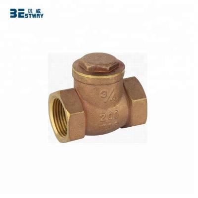 China ISO228 Water Net China Manufacturer Price Net Standard Bronze Swing Check Valve for sale