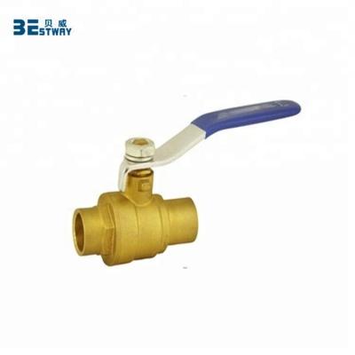 China 600 General Port Full WET IF Lead Free Solder Brass Ball Valve for sale