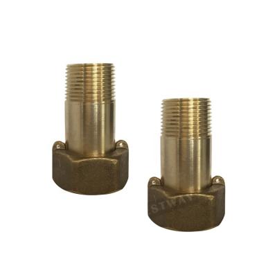 China High Quality NSF 61 Approved Lead Free Brass Water Meter Coupling for sale