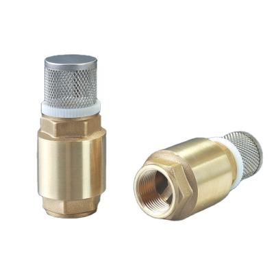 China General Brass Vertical Pump Foot Water Filter Foot Check Valve for sale