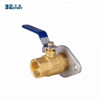 China General Flanged End Connection Flange Brass Ball Valve for sale