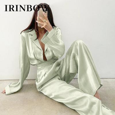 China IRINBOW DDS0020 QUICK DRY pajamas for women night wear ladies dress sexy 3 piece set for sale