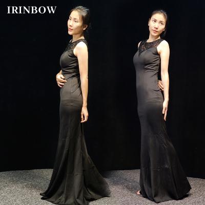 China IRINBOW DD22013 New Fashion Dry Cleaning Plus Size Evening Dress Sage Green Elegant High Quality Dresses For Women Ladies Sequin Dresses for sale