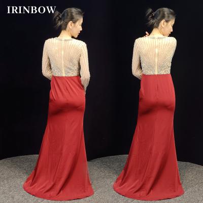 China IRINBOW DD22008W New Fashion Dry Cleaning Multiway Bridesmaid Dresses Wedding Dress Long Sleeve Black Dresses For Women Evening Party for sale