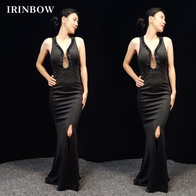 China New IRINBOW DD22011W Dry Cleaning Fashion Dress Women Evening Dress Elegant Elegance Dress Glits And Glamorous Satin Maxis for sale