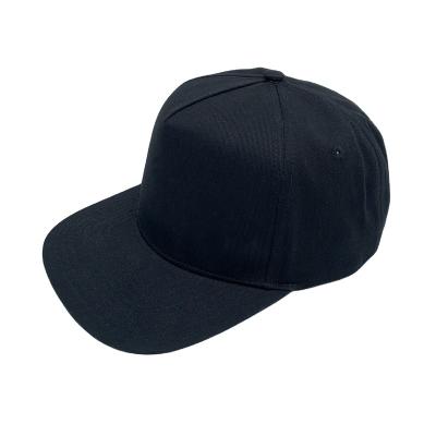 China Fashion Size Quality Custom Design 5 Panel Snapback Hat Black Outdoor Flat Bill Running Sport Cap Fishing Baseball Cap for sale