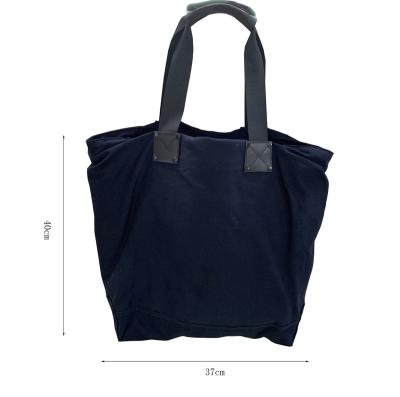 China Wholesale Reusable Canvas Reusable Foldable Thick Cotton Shopping Bag Women Handled Grocery Friendly Tote Bag for sale