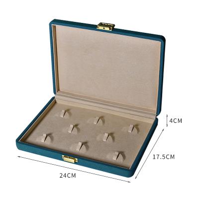 China Newest New Product Easy To Carry Superfine Fiber Rectangular Jewelry Display Box for sale