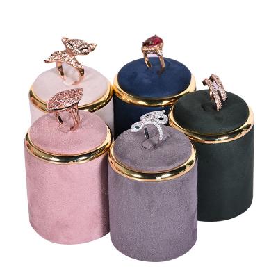 China Morden New Material New Design High End Velvet Jewelry Ring Display Stand for sale