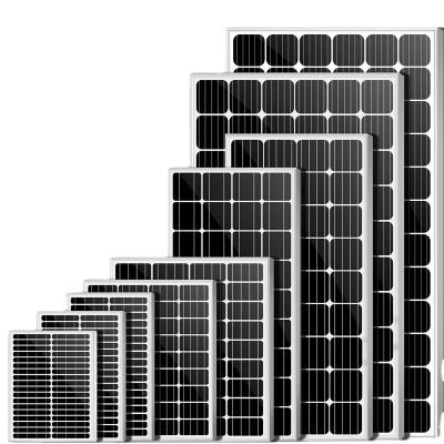 China Single Polycrystalline 100W Aluminum Alloy Frame Solar Panel Battery Panel Charging 12V Electricity Generation Monitoring Power Supply System for sale