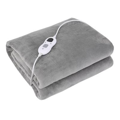 China America Folded Thick Soft Flannel Heated Warm Plush Winter Throw Electric Blanket 110V 50*60 Inches For Home for sale