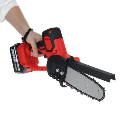 China Mini 8 Inch 2-Stroke Portable Electric Cordless Mill Stone Cutting Chainsaw Cordless Hand Held Cordless Chainsaw Pruning for sale