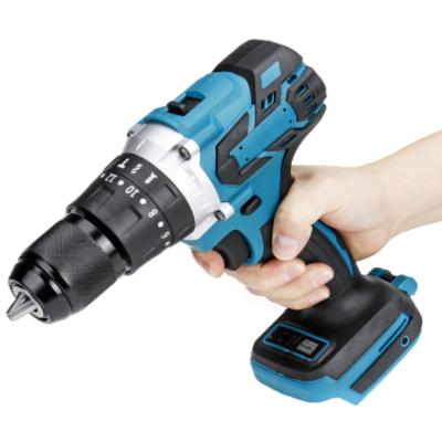 China Ice Fishing Cordless Power Drills Screwdriver 21V Electric Lithium Rechargeable Power Tools Replace For Makita Battery Power Drills for sale