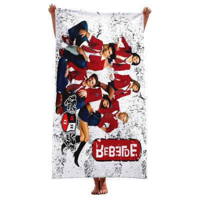 China Anti Dust Mite 2023 Best RBD REBELDE Microfiber Soft Comfortable Printed Towel Summer Beach Towels Selling Towel for sale