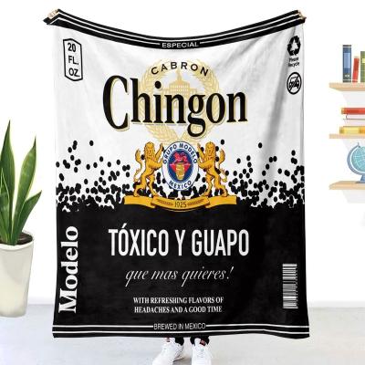 China Anti Dust Mite 2023 Hot Sale Mexico Chingona Chingon Sublimation Fleece Travel Throw Blanket Printed Custom Blanket for sale