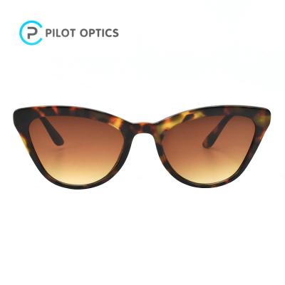 China Fashion Sunglasses Pilot Optics New Arrive Leopard Fashion Lenses Cat Eye Women Sunglasses for sale