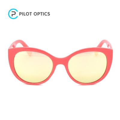 China Cute Pilot Fashion Sunglasses Optics UV400 Cat Eye Cat Kids 2022 Stylish Trendy Sunglasses for sale