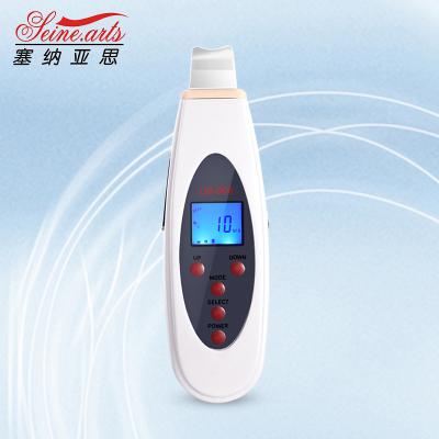 China Top Grade DEEP CLEANSING High Quality Ultrasonic Dermabrasion and Dermaplaning Facial Skin Scrubber Derma Skin Massager for Home Use (LW-006) for sale