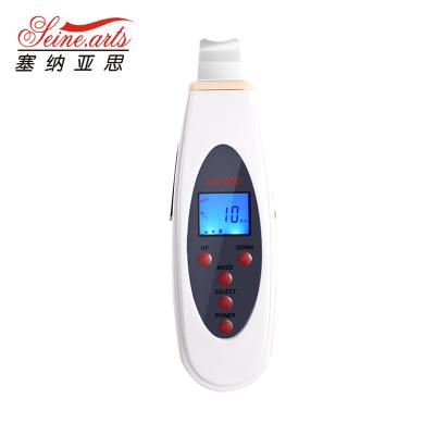 China 2022 Mini LCD Portable Digital Ultrasonic Skin Scrubber Beauty Deep Cleansing Equipment (LW-006) for sale