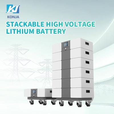 Cina KonJa 288V 100Ah Batterie solari impilabili 28.8kWh Batterie al litio ad alta tensione impilabili in vendita