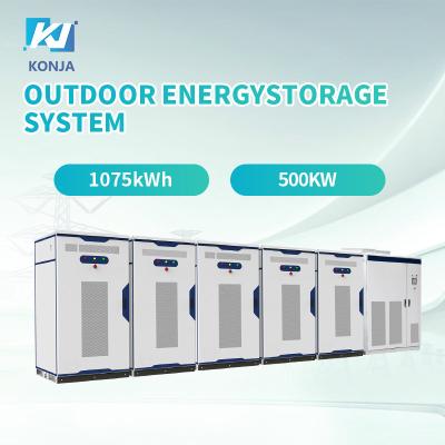 中国 KonJa 高保護レベル エネルギー貯蔵庫 1075kWh 500kw 屋外エネルギー貯蔵システム 販売のため