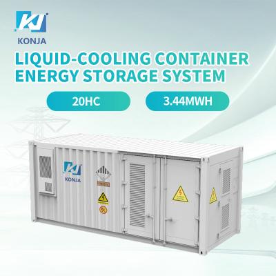 China KonJa Liquid-Cooling 3.44MWh Container Energy Storage System Grade A Battery Energy Storage Container for sale