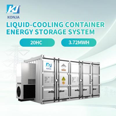 China KonJa Liquid-Cooling 3,72MWh Container Energy Storage System Grade A Battery Energy Storage Container 860V Te koop