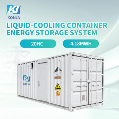 China KonJa 4.18MWh 20FT-container energieopslag systeem klasse A batterij energieopslagcontainer 1075.2V-1382.4VDC Te koop