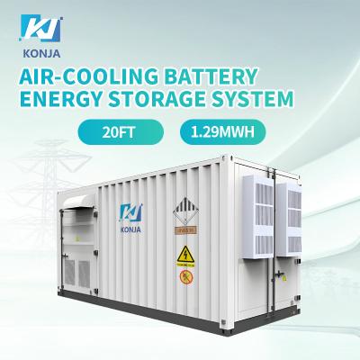 China KonJa Air-Cooling 20FT 768Vdc 1.29MWh Deep Cycle Battery Energy Storage System 400Vac Container Battery for sale