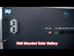 KonJa 48V 100Ah 4.8kWh Wall Mounted Solar Battery Deep Cycle Household Batteries For Solar Energy St