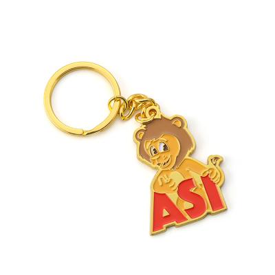 China Souvenir Gift Soft Enamel Customized Monkey Animal Zinc Alloy Lion Key Chain Cartoon for sale