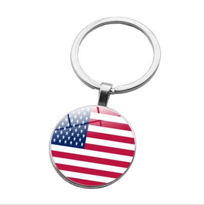 China Custom European UK Flag Metal USA Souvenir Gift Map Key Chain / Key Chain With Country Flag for sale