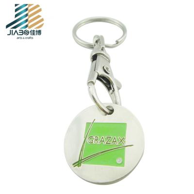 China Custom Souvenir Metal Trolley Token Coin Key Ring Key Chain for sale