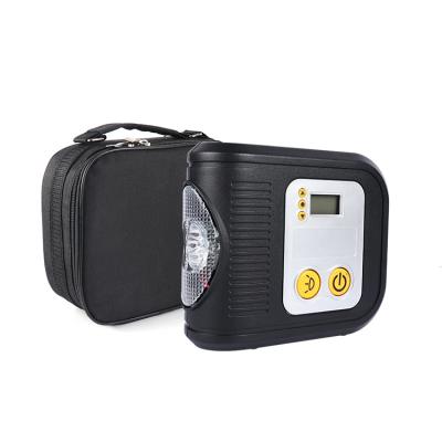 China Tire Pressure Monitor Tire Compressor with Digital Gauge 2 in 1 Multifunctional DC 12V Car Tire Pump 120psi Air Inflator with Led Light for sale