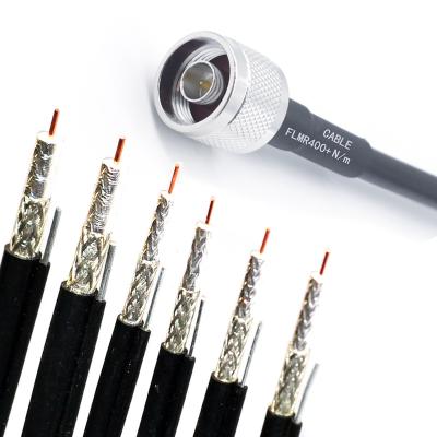 China Copper: 44.5% PVC: 55% Nickel: 0.5% Fiberglass Miner Antenna Accessories Low Loss Quality RF LMR240 LMR400 Coaxial Cables With SMA Connectors for sale