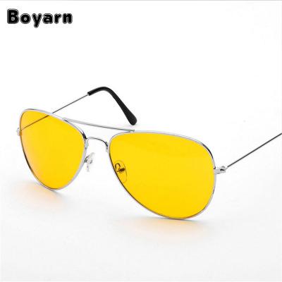 China Wholesale Pilot Night Driving Eyewear UV400 Sun Glass Driver Women Men Night Vision Sunglasses Pilot 503 for sale