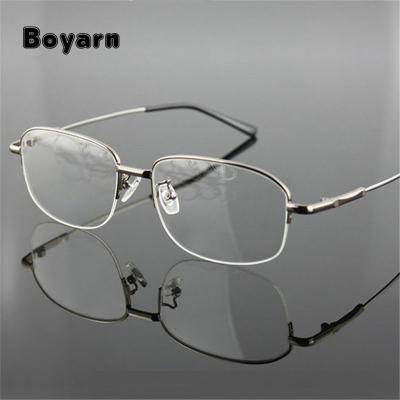 China For Reading Glass Newcomer Store Titanium Glasses Half Frame Retro Half-frame Men's Optical Glasses Prescription Glasses Optical Frames for sale