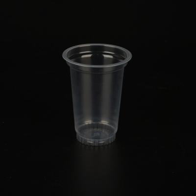 China 250ml / 9oz Disposable PP Cups Disposable Plastic With Lid Custom Logo Printed Water Cups for sale