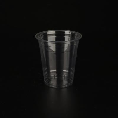 China 100% Eco-friendly Disposable Plastic Cup 425ml Pet Smoothie Cups With Lids Custom Logo Printed for sale