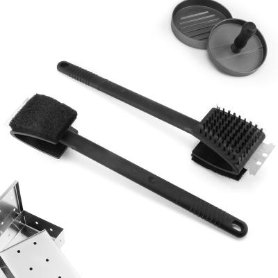 China Thermal Resistance 3500 BBQ Grill Brush Wire Brush and Scraper BBQ Cleaning Brush for BBQ for sale