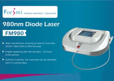 China 980nm medical diode laser spider vein removal machine/980nm laser vascular vein removal machine/evlt laser for sale