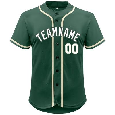 China Breathable OEM Custom Your Design 100% Polyester Sublimation Embroidery Logo Baseball Jersey for sale